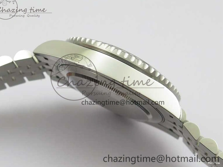 MiroTime 0401 GMT-Master II White Blue Diamonds Bezel 904L Steel GMF Best Edition Black Dial On Jubilee Bracelet SA3285 CHS V Original 2579